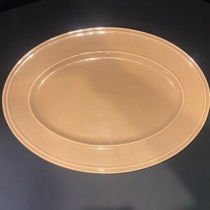 Home Collection Tan Oval Serving Platter